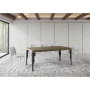 Tavolo allungabile 200/304x90 cm Paxon Premium telaio Antracite - Tortora