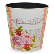 Vaso caspò portapiante cestino in plastica fantasia floreale cm 27 x 20 x h 27