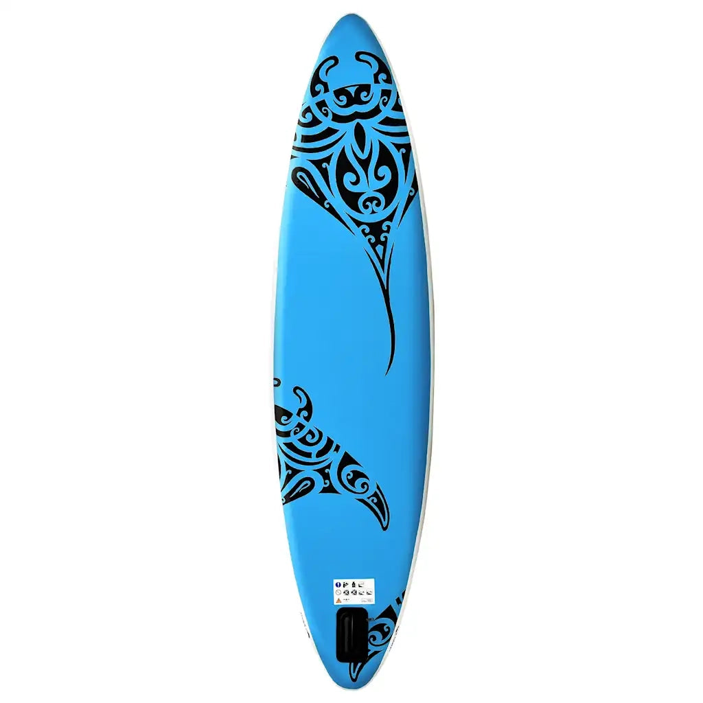 Set Tavola Gonfiabile da SUP 305x76x15 cm Blu 92737