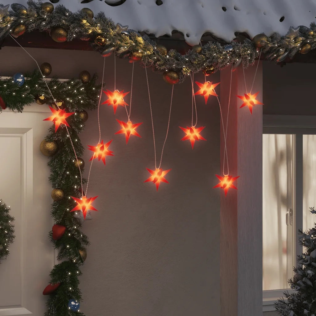 Luci di Natale 10 LED Rosse 10 cm 356202
