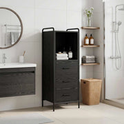 Mobile da Bagno Rovere Nero 40 x 36 x 109,5 cm 8014046