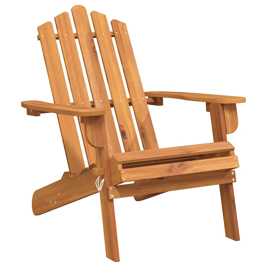 Sedie da Giardino Adirondack 2pz-Sedia da esterno in Legno Massello di Acacia