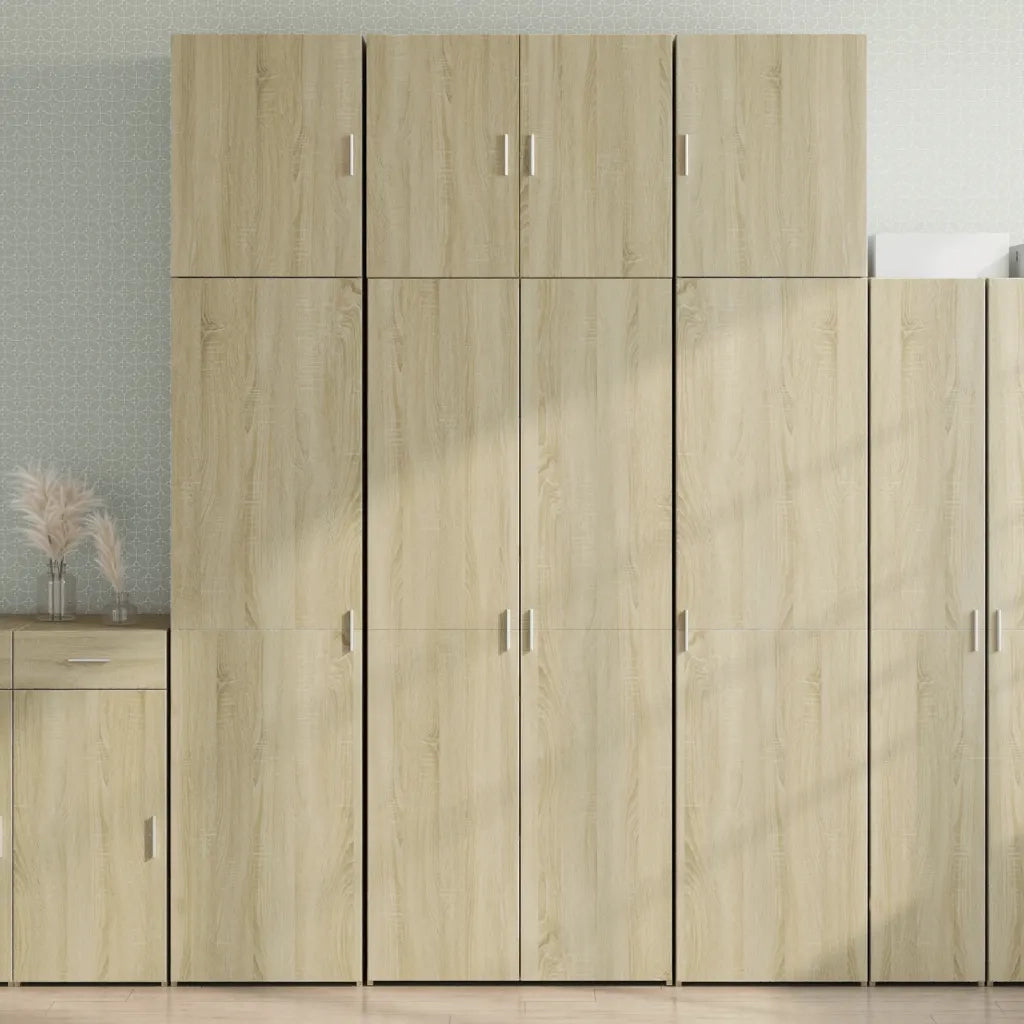vidaXL Credenza Rovere Sonoma 80x42,5x249 cm in Legno Multistrato