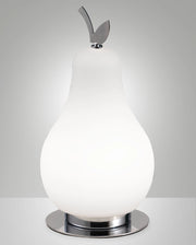 Lampada da Tavolo Wilma 8W LED Integrato 3000K Bianco/Cromato, Regolazione Luce al Tocco, IP20, 230V, Design in Metallo e Vetro - Wilma