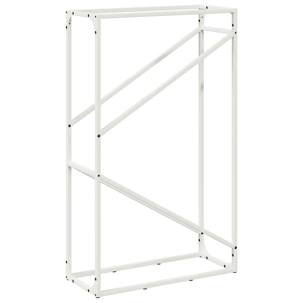 Rastrelliera per Legna da Ardere Bianca 60x25x100 cm CFW2710398