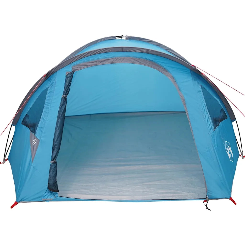 Tenda da campeggio con tetto-Tenda per Escursionismo Blu 308 x 268 x 130 cm Poliestere
