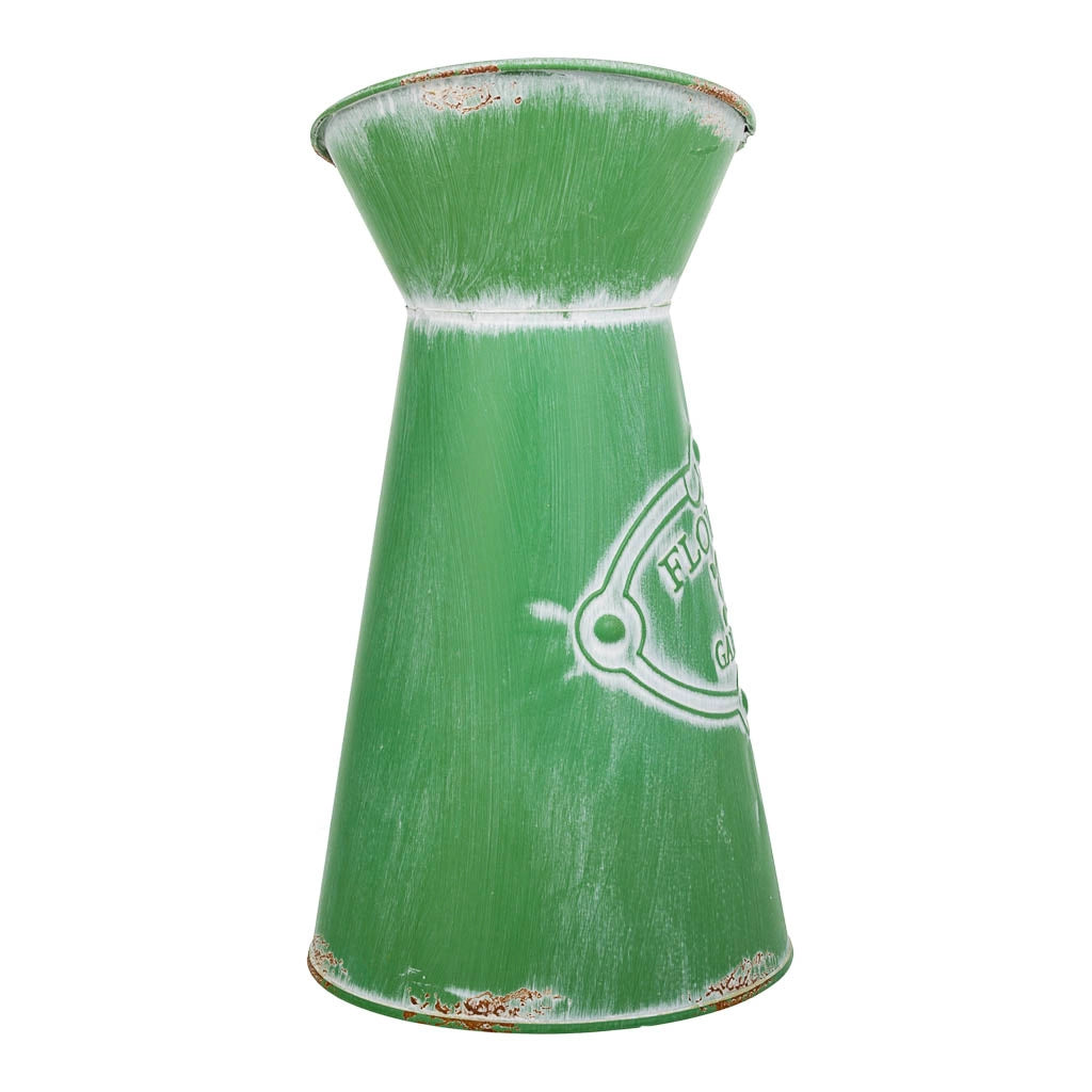 Brocca metallo verde 22xb15,5x22/23/25,5h