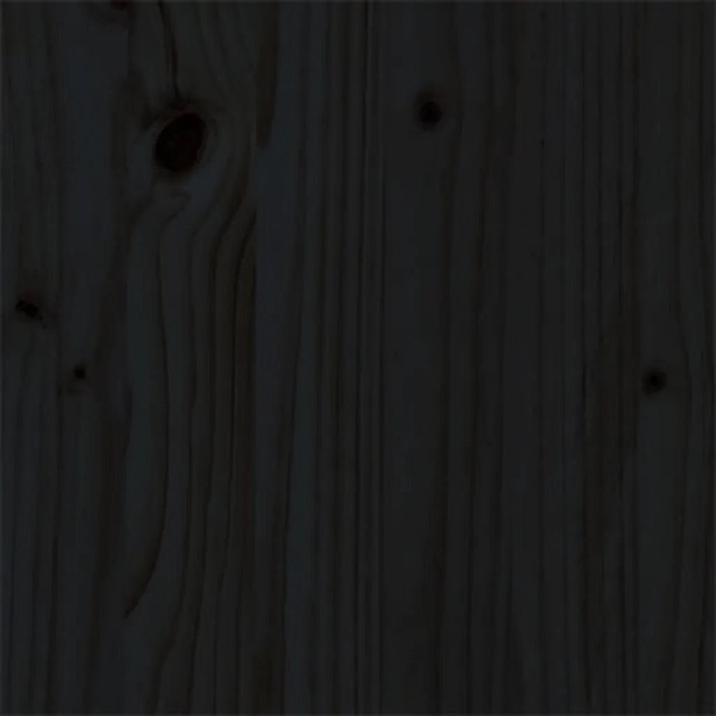 Giroletto Nero in Legno Massello 90x200 cm