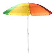 OMBRELLONE DA SPIAGGIA PALO CON SNODO Ø 2,2 mt. - puntale a spirale - col. arcobaleno  - BricoGo