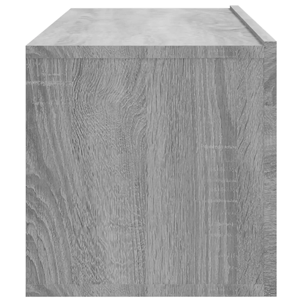 Mobili TV Muro 2pz-Set di 2 Credenza per TV sospesa Grigio Sonoma 100x30x30 cm Legno Multistrato
