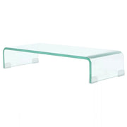 Pratico mobile porta TV/buffet di design per monitor da 60 cm vetro trasparente 2502256