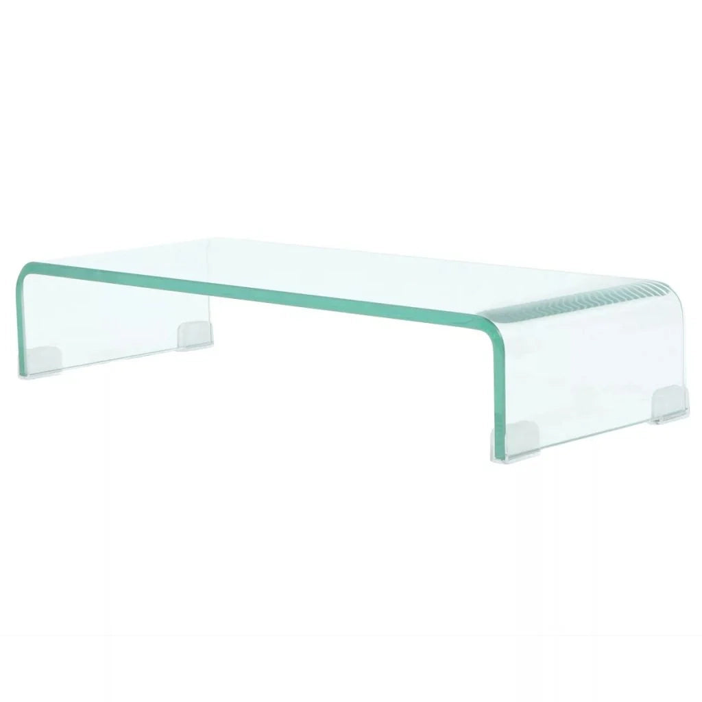 Pratico mobile porta TV/buffet di design per monitor da 60 cm vetro trasparente 2502256