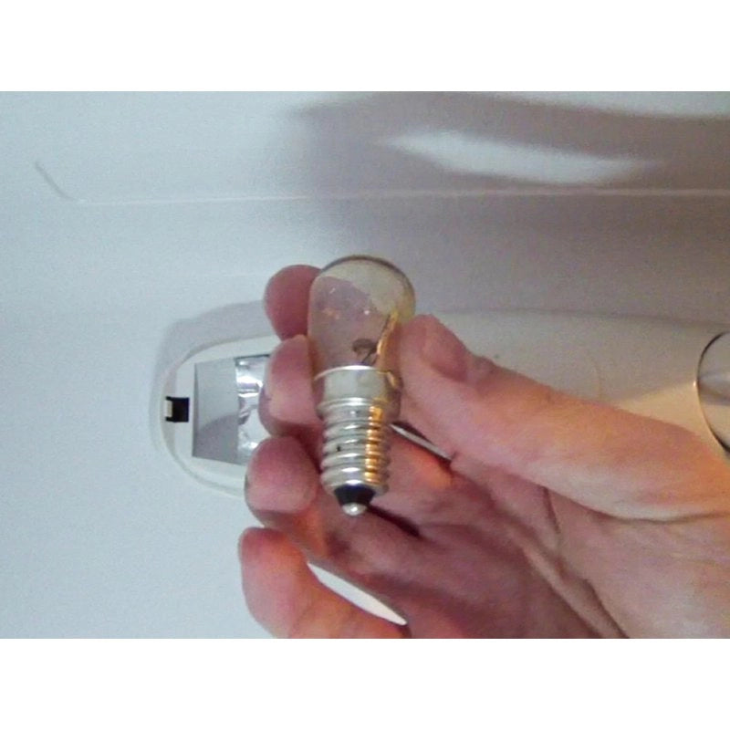 2 Lampadine Frigorifero Lampadina E14 15W 230V 80LM 2800K Vetro Trasparente