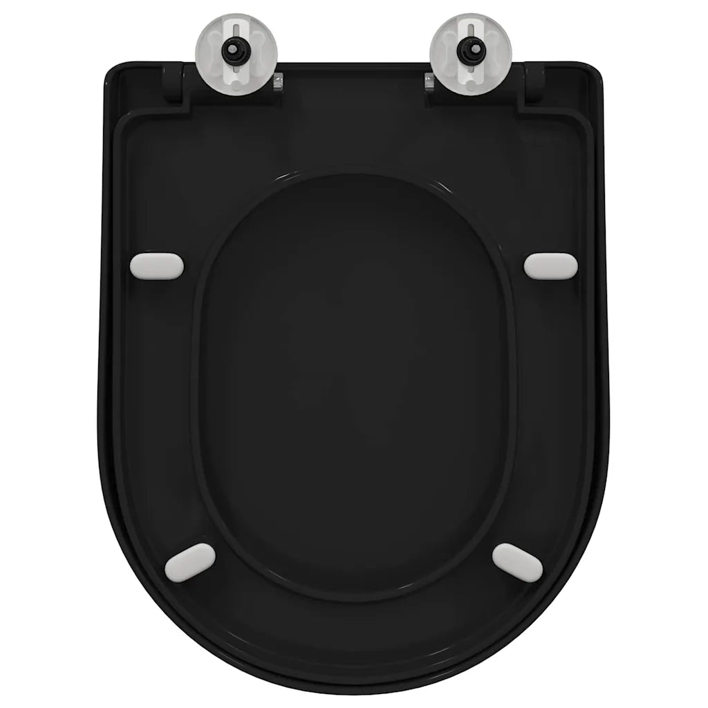 Sedile del WC Regolabile Nero 48 x 36,5 x 4,5 cm Polipropilene CFW8411818