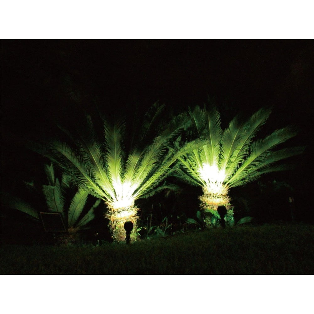 Trade Shop - Faretto Faro Cob Led Da Giardino 5w Watt Supporto Picchetto Luce Verde Ip 65 -