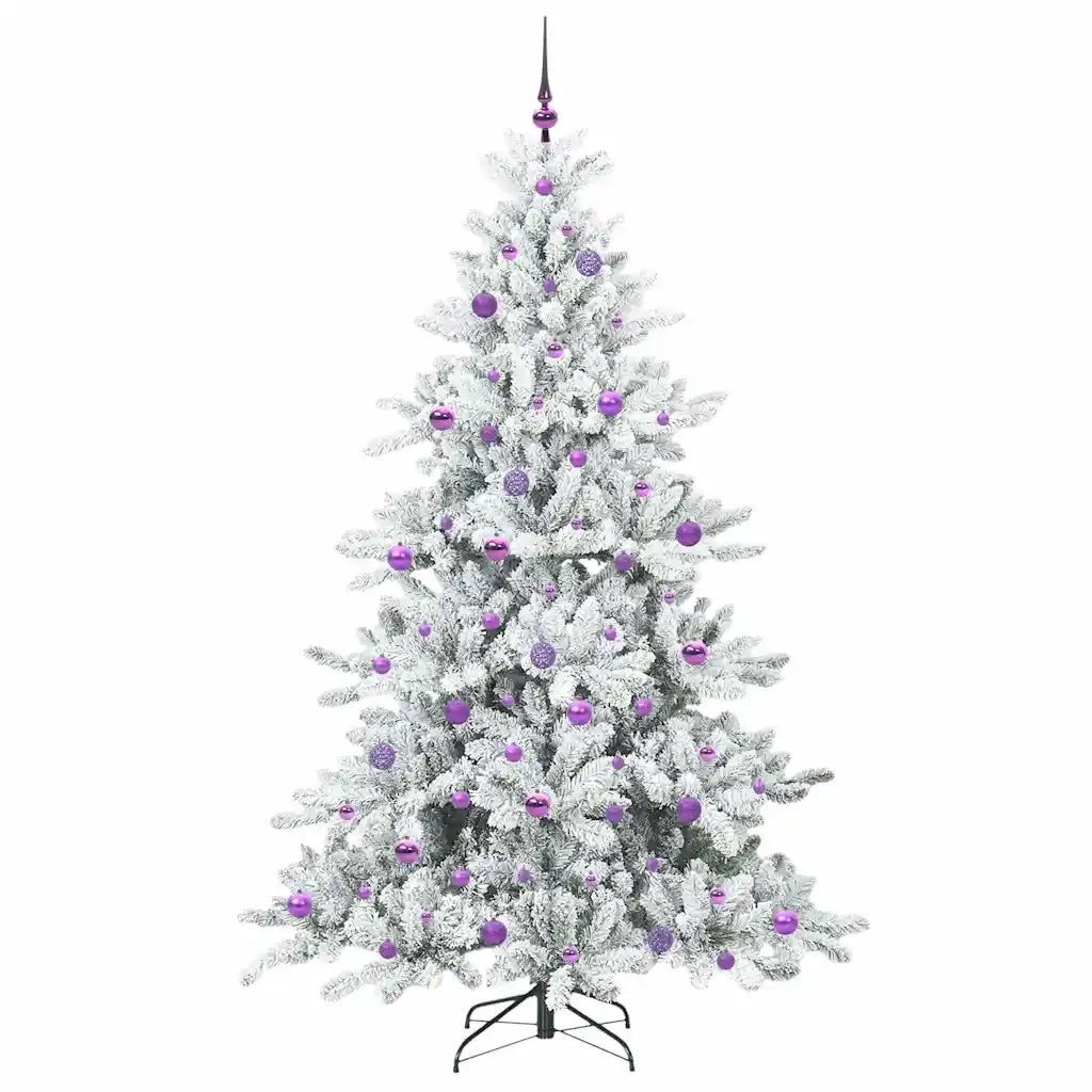 Albero di Natale Artificiale con Rami Pieghevoli Bianco 210 cm 3397737