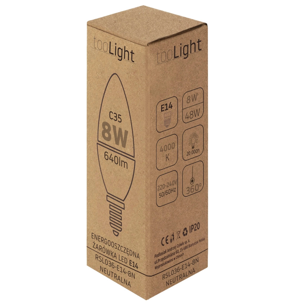 Bulbo Led Rsl036 E14 8w Neutral