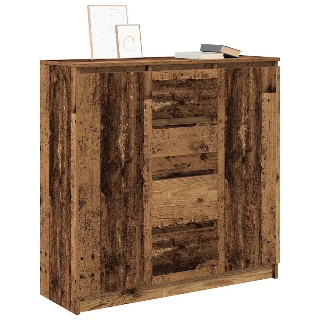 Credenza con Cassetti Legno Antico 100,5x35x98,5 cm Truciolato 3328460