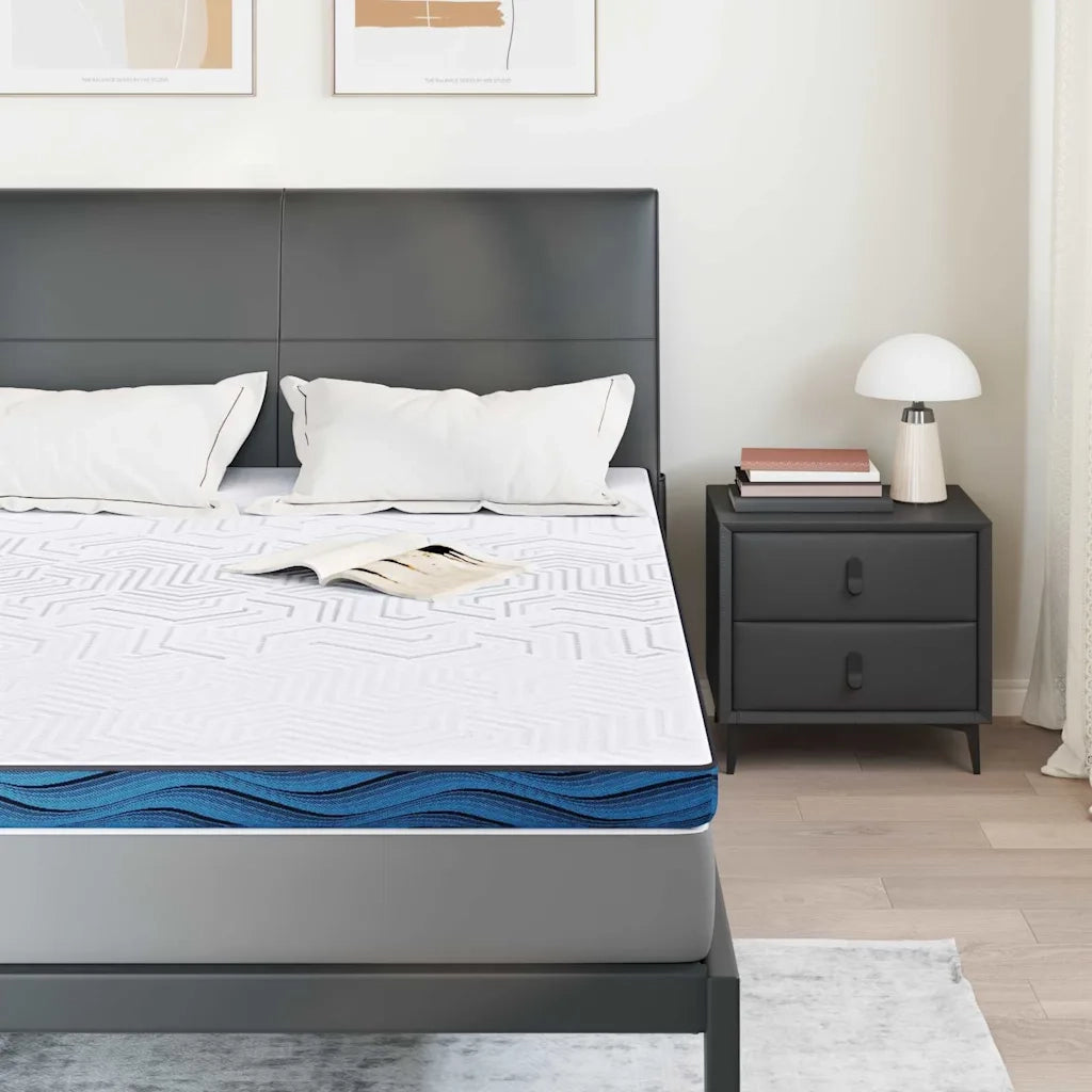 Topper per materasso Bianco 140 x 190 cm Tessuto Jacquard CFW3929590