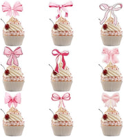 Decorazioni per torta 36 pezzi - Striscia rosa - Decorazione per compleanni - Matrimonio - Festa di benvenuto per il bambino - Festa di addio al nubilato - Decorazioni per torta di alta qualità