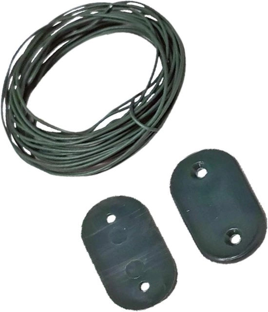 Set di fissaggio per ombrellone solare - 30 piastre - verde