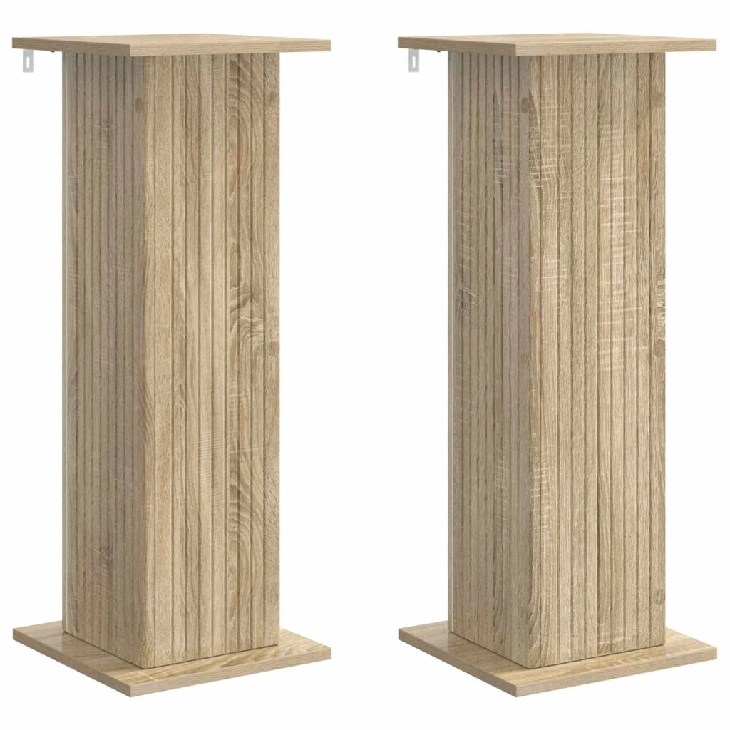 Supporto per piante 2 pcs Rovere Sonoma 30,5 x 30 x 80,5 cm 899767