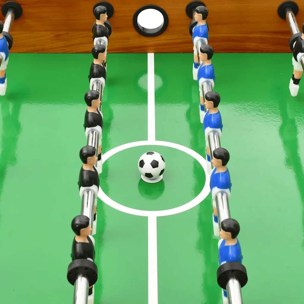 Calcio Balilla Pieghevole 121x61x80 cm Marrone Chiaro cod mxl 72764