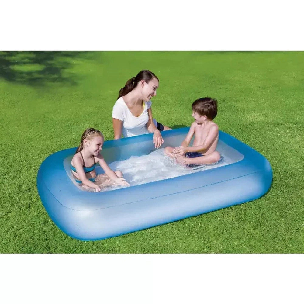 Trade Shop - Piscina Rettangolare Aquababe Con Fondo Gonfiabile 165x104x25 Cm Vari Colori 51115 -