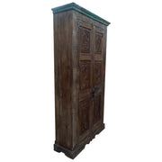 Armadio in legno marrone 122x45x220h