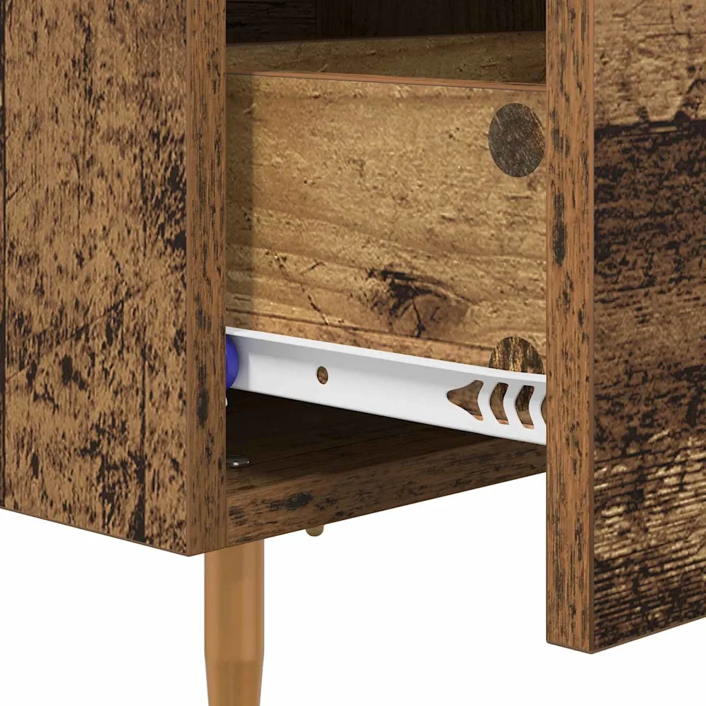 Armadio da Notte con cassetto Legno vecchio 40 x 35 x 47,5 cm