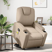 Poltrona Alzapersone Massaggi Reclinabile Cappuccino Similpellecod mxl 109062