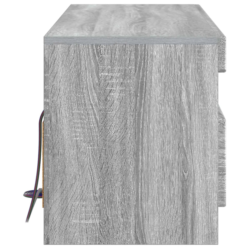 Mobile TV LED Sonoma grigio Legno ingegnerizzato 897871