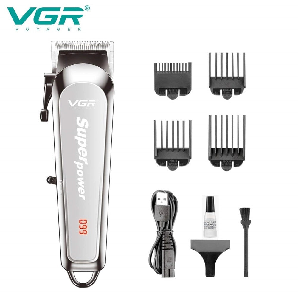 Tagliacapelli Senza Fili Regolabarba Uomo Batteria Ricaricabile Rasoio Vgr V-060