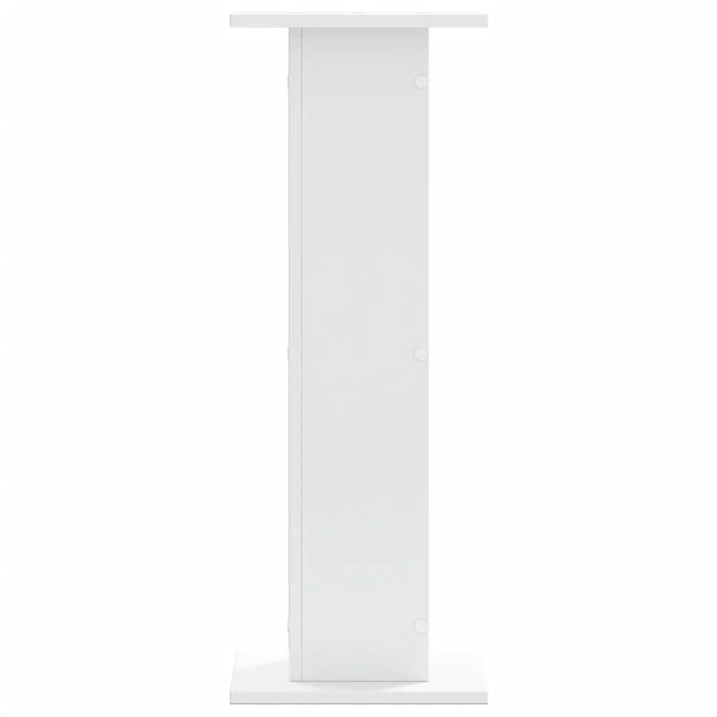 Portavasi mobili per fiori set da 2 30 x 30 x 80 cm legno ingegnerizzato bianco 02_0045281
