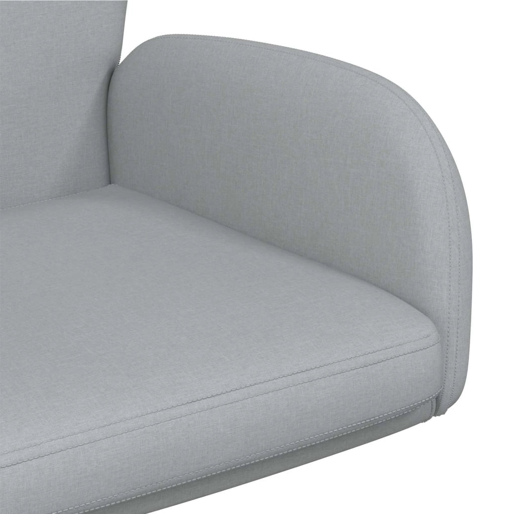Sedie da scrivania girevoli 2 pz 54 x 58 x 90 cm Grigio Chiaro 3428295