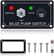 Pompa a mano a tre vie con indicatore LED - Manuale/Auto/Uscita - Adatto per Auto Camper e Barca - Robusta e Affidabile - Codice prodotto: Allecto - Modello:  - 3-Way - 3-Way Handmatig/Uit/Auto