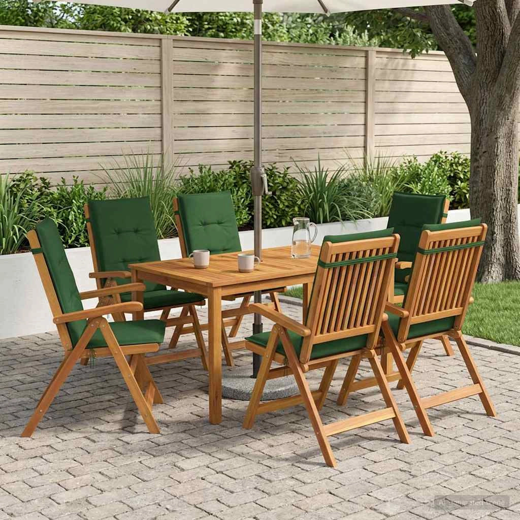 Set da pranzo da giardino 7 pezzi Naturale 3434565