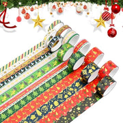Tape da carta washi - 11 rotoli di nastro decorativo per Natale - nastro decorativo decorativo decorativo autoadesivo per Natale - arte - artigianato - nastro - DIY - scrapbooking - planner - imballaggio regalo