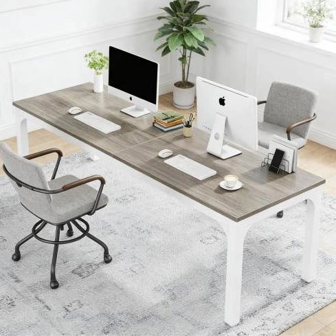 Scrivania per computer 200 x 70 x 75 cm per due persone