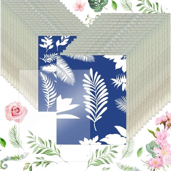Papier a solare 32 fogli - Formato A5 - Alta sensibilità - Papier per stampa a luce naturale - Papier a luce solare - Ideale per manualità - Fotopapier