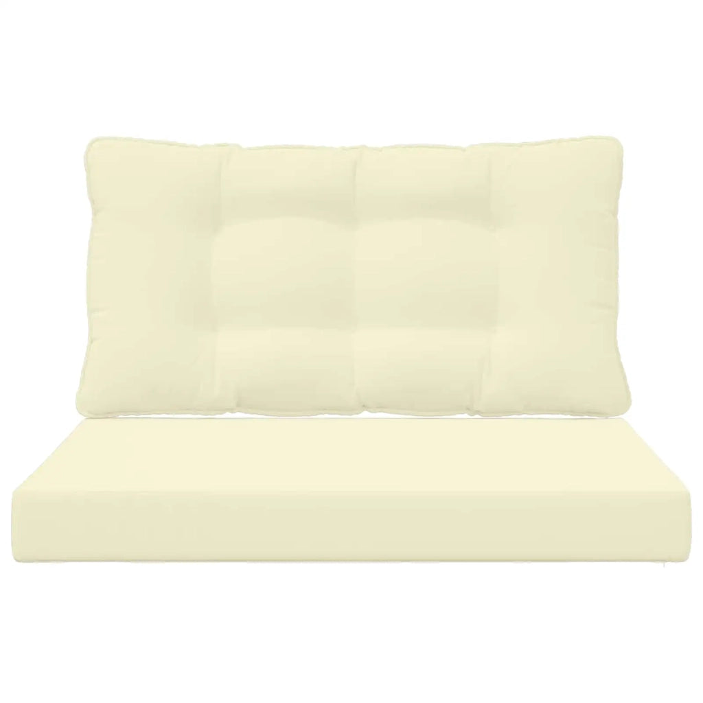 Cuscino per divano da esterno 2 pcs Crema Poliestere