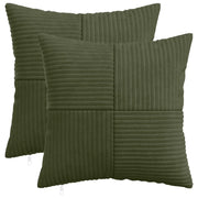 Federa 2 pcs ALMELO Verde 45 x 45 cm corduroy 914779