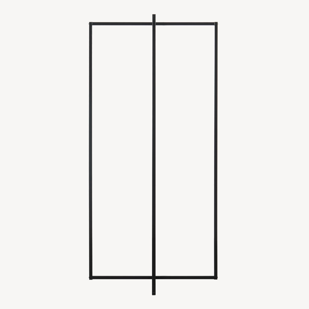 Stand Appendiabiti Norjad 160 x 80 x 41 cm in Metallo - Nero [en.casa]