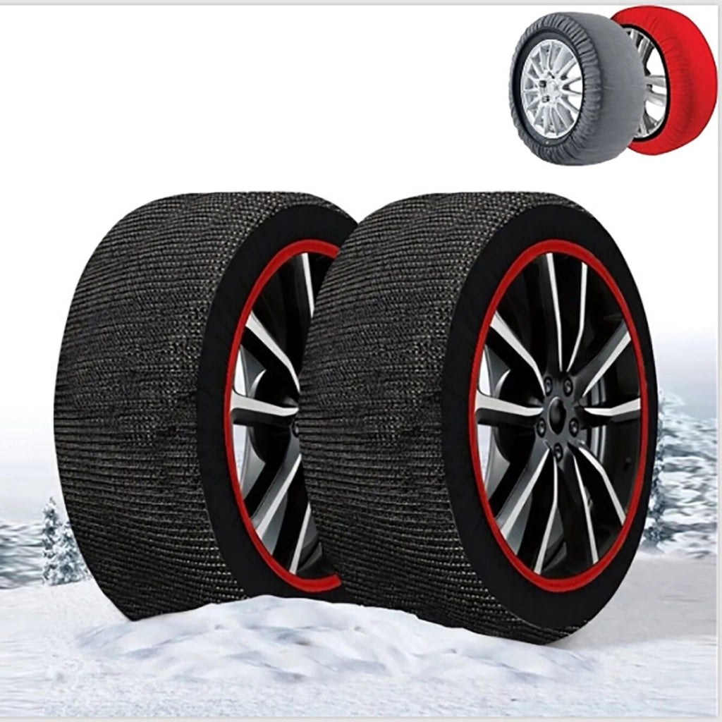 CALZA NEVE OMOLOGATE ITALIA EN 16662-1 2 CALZE TESSILI PNEUMATICI AUTO TAGLIA L