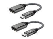 YOSH Adattatore USB C a USB femmina in Lega Zinco Confezione da 2 Adattatore Thunderbolt 3 a USB da USB-C a USB-A 3.0/2.0