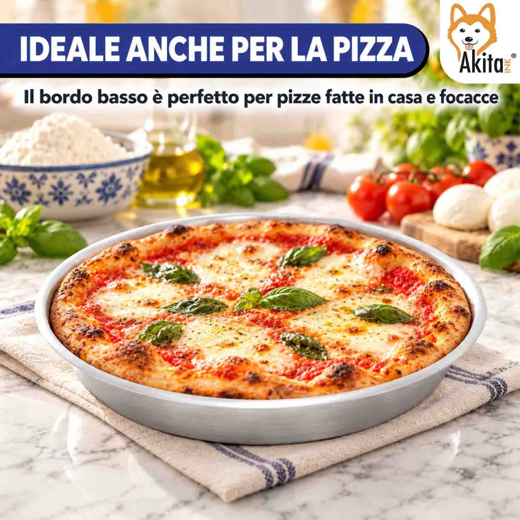 Akitaink 6 Pezzi Tortiera Conica Pastiera Alluminio 20 cm h 4 cm