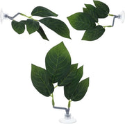 Accessori per acquario - Decorazioni per acquario - 4 pezzi di foglie per pesci betta - Pannelli di plastica decorativi con fissaggio a molla