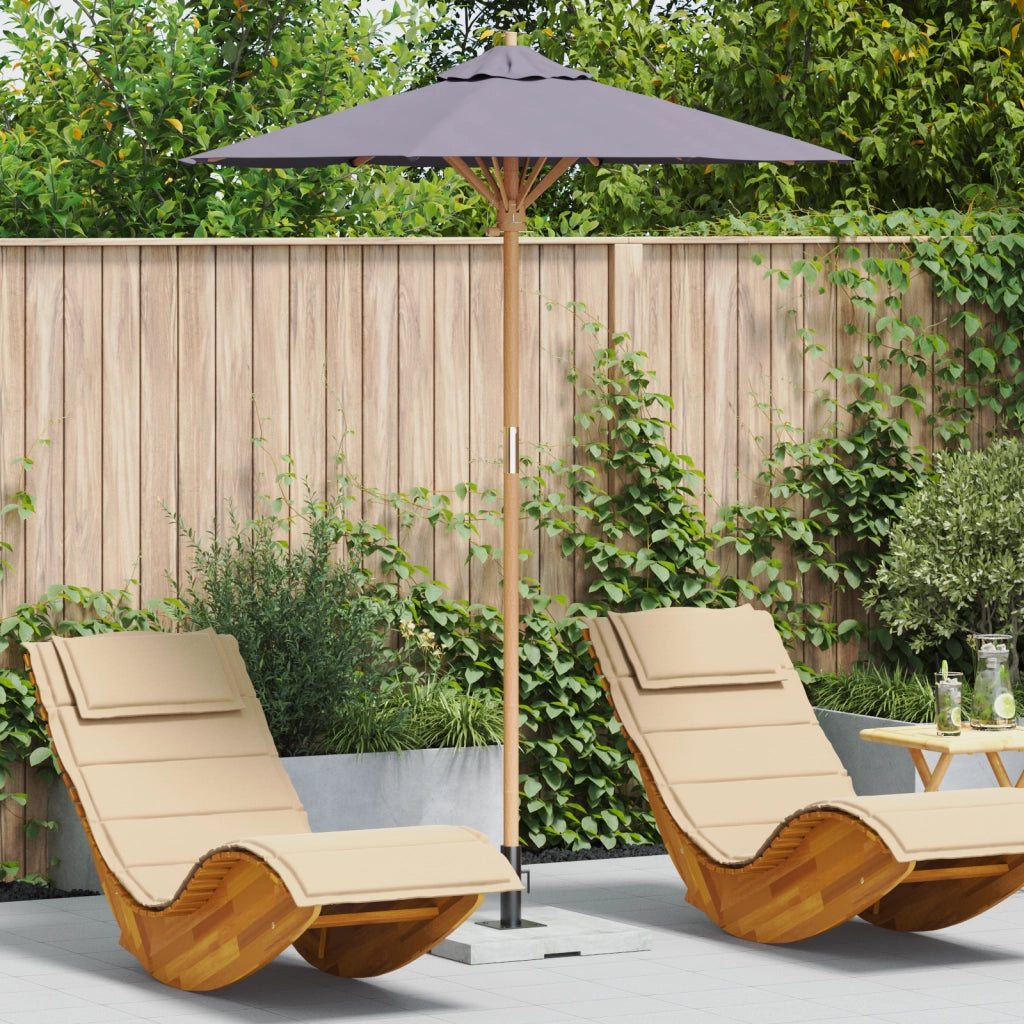 Ombrellone da Giardino Grigio Scuro 180x230 cm BambÃ¹