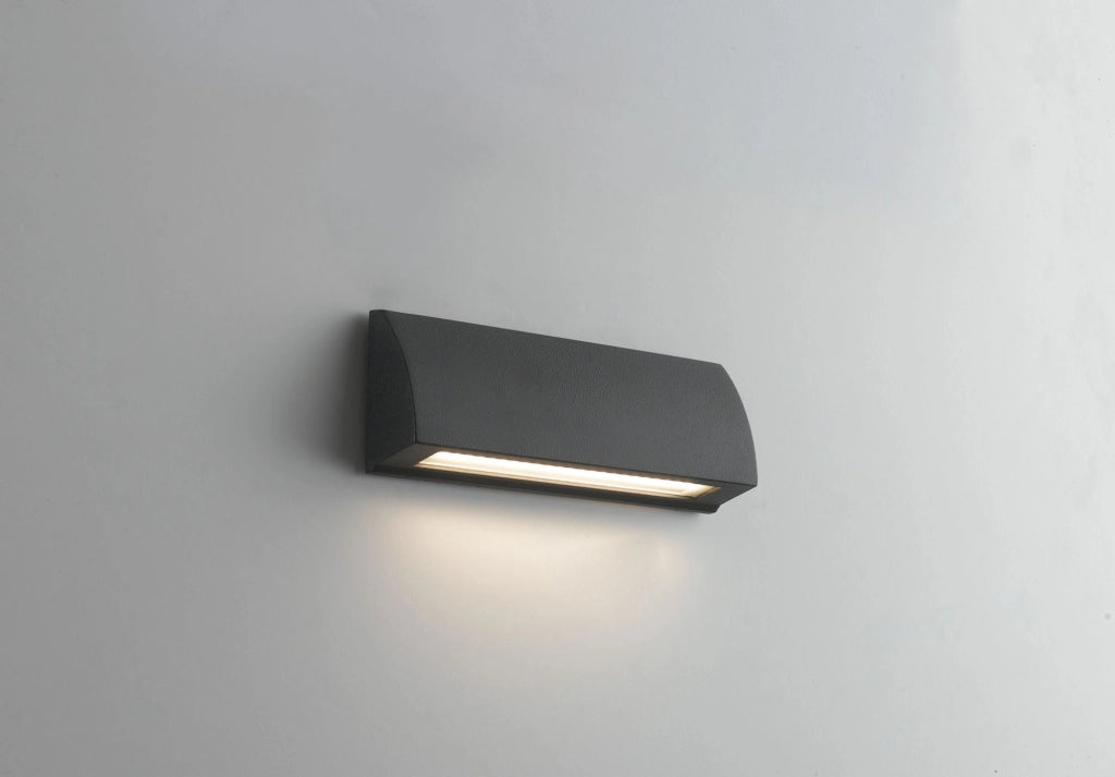 APPLIQUE LED SEGNAPASSI SHELBY ANTRACITE 6W 670LM CCT 3000K / 4000KIP54 17X3,2X6CM