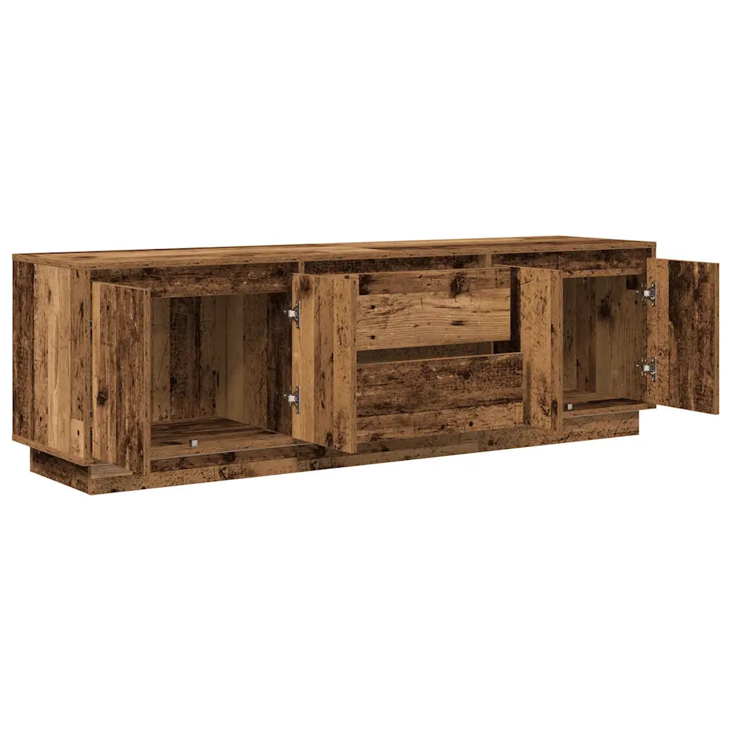 Mobile Porta TV con Luci LED Legno Antico 160,5x41x50 cm 3328433